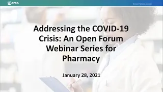 COVID webinar 1 28 2021