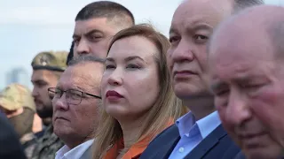 Церемонія закладення каменя майбутнього Меморіалу пам’яті жертв геноциду кримськотатарського народу