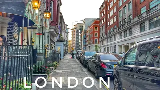 A Walk around the Posh London Areas, Expensive London Mayfair, Knightsbridge, Kensington