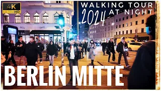 BERLIN MITTE, GERMANY 🇩🇪 - Friday Night 4K Walking Tour in City Center 2024 | DJI Osmo Pocket 3