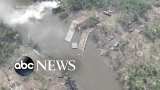 Ukrainian forces say they have destroyed a Russian-made bridge l WNT