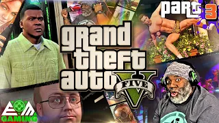 Pulling down a house Lethal Weapon style!! - GTA V Part 3 First Time Playing