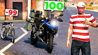 TROQUEI UMA MOTO DE POBRE EM UMA SUPER MOTO DE RICO 🔥 | GTA V: MODS