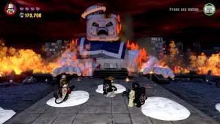 LEGO DIMENSIONS GHOSTBUSTERS LEVEL PART 5 FINAL BOSS GOZER AND STAY PUFF BATTLE THE END