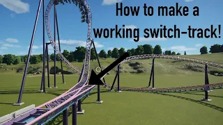 How to make a vanilla switch track in planet coaster.