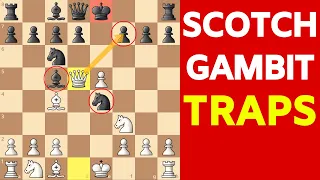 Best Chess Opening for White After 1.e4 | Scotch Gambit Traps