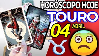 URGENTE ❗️⛔️VOCÊ VAI ESTAR EM CHOQUE😱 Touro ♉ 4 abril 2024 | Horoscopo do dia de hoje ♉Tarot Touro