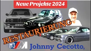 E30 CABRIO und M3 JOHNNY CECOTTO/RESTAURIERUNG - PROJEKTE 2024