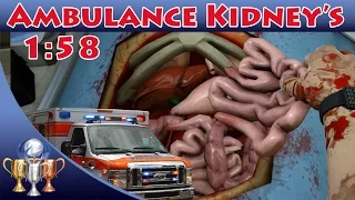 Surgeon Simulator [PS4] - Ambulance Kidney's Transplant (1:58) A Surgeon's Merit is Based on Speed