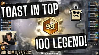 Disguised Toast in top 100 Legend! VOD from 11/27/2022