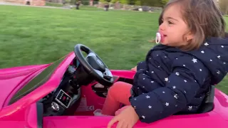 Little Girl Liana Ride On Pink Mercedes Benz AMG 12V Power Wheel 1