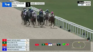 Gulfstream Park Carrera 1 - 13 de Agosto 2022