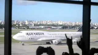 Chegada  Iron Maiden   Aeroporto Internacional Pinto Martins Fortaleza   23 03 2016