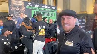 MASS BRAWL BREAKS OUT AT PRESS CONFERENCE! - TOM ZANETTI'S ENTOURAGE STORM STAGE TO CONFRONT KING