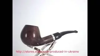 NEW Beech Wood Tobacco Smoking Pipe Handmade Golden Gate Neptun L 086