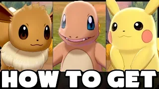 How To Get Charmander, Pikachu and Eevee in Pokemon Sword and Shield