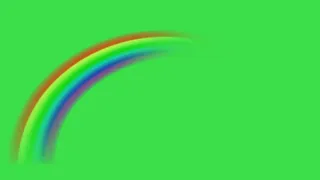 Rainbow effect in green screen