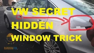 ▶️Volkwagen Secret Hidden Window Feature ▶️Most people don't know this!!!