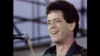 FarmAid 1985 Performance by Lou Reed (formerly with Velvet Underground)  of "Walk On The Wild Side".