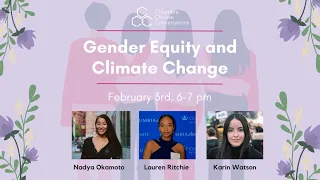 Gender Equity and Climate Change