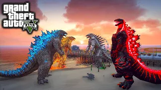 Atomic Godzilla, Nuclear Godzilla Vs Shin Godzilla. Mechagodzilla ( GTA V Mods )
