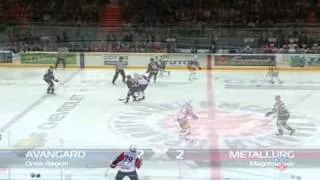 KHL. Gagarin Cup 2011. 2nd round. 2nd match. Avangard — Metallurg Mg 3:4 OT