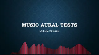 March 2023 aural test (melodic dictation in major and minor keys)