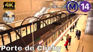 【4K】🇫🇷Paris Metro Line 14 Extension Opening(Prolongement de la Ligne 14 RATP)》Porte de Clichy