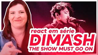 VOCAL COACH REACT | DIMASH - THE SHOW MUST GO ON (The Singer 2017)| RES#04