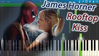 James Horner - The Amazing Spiderman (Rooftop Kiss) [Piano Tutorial] Synthesia