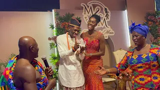 Marie wiseborn parents surprised Moses Bliss at their traditional wedding ceremony in Ghana