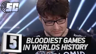 5 Bloodiest Games In Worlds History | LoL eSports