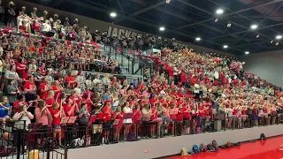 Marching Southerners performing the Jax State Fight Song at Band Camp opening: 08/04/2019