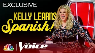 Kelly Clarkson Is Going to Be Speaking Like Salma Hayek in No Time - The Voice 2019
