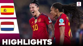 Spain vs Netherlands | Highlights | UEFA Women's Nations League Semi Final 23-02-2024