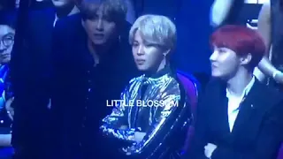 [171120] BTS Watching Shawn Mendes Performance JIMIN FOCUS  #BTSxAMAs