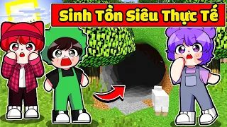 NABEE THỬ THÁCH SINH TỒN TRONG THẾ GIỚI MINECRAFT HÌNH TRÒN SIÊU THỰC TẾ 😲🟢