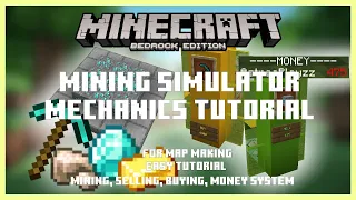 Minecraft Bedrock | Mining simulator commands tutorial | Easy & Beginner friendly
