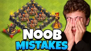 The 8 Biggest Noob Mistakes in Clash of Clans!!