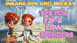 INSANE TIPS & TRICKS! To Take ADVANTAGE OF! Become Better! #callofdragons