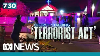 Riot erupts after Sydney church stabbing | 7.30