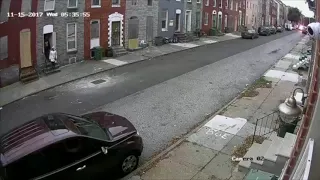 Cutdown of video released by Baltimore Police showing Detective Suiter's last moments