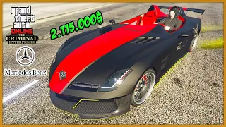 NUOVA AUTO SPORTIVA MERCEDES SM722 SU GTA 5 ONLINE! (GTA 5 ITA DLC The Criminal Enterprise)