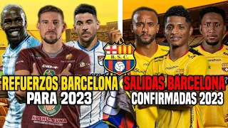 REFUERZOS y SALIDAS CONFIRMADAS de BARCELONA SC 2023! LOS JUGADORES que SE VAN y Los que SE QUEDAN!