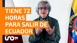 Ecuador da 72 horas a embajadora de México para salir del país: ¿qué dijo el Gobierno de AMLO?