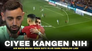 Tuhkan Sekarang Kangen Main Bareng Lagi !! Penyesalan Bruno Atas Kepergian Ronaldo Dari MU