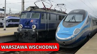 Warszawa Wschodnia przedpołudniowe pociągi