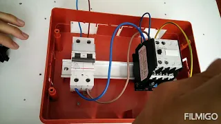 How to connect the contactor-Start stop connection and sealing circuit.