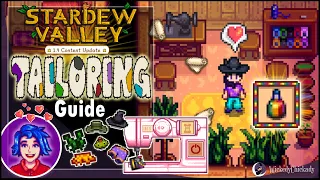 Tailoring Guide | Stardew Valley 1.4 Update | How to make Custom Clothes | Dye | Sewing Machine