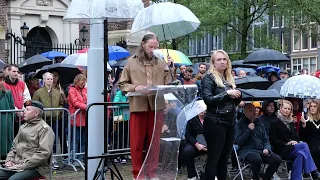 Dodenherdenking Homomonument: spreker Maurits de Bruijn